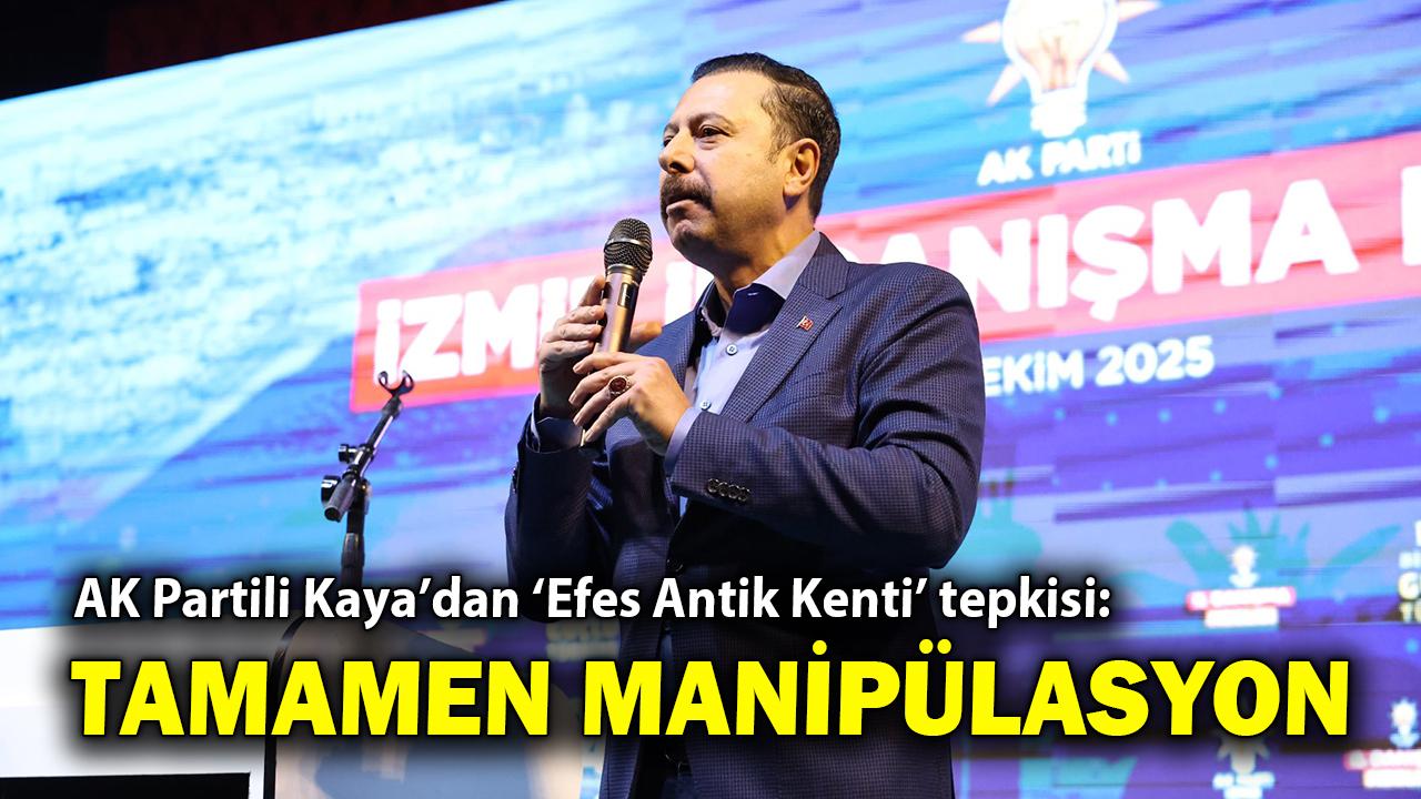 AK Partili Kaya'dan 'Efes Antik Kenti' tepkisi: Tamamen manipülasyon