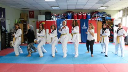 Büyükşehir’in tekvando kursuna kadınlardan yoğun ilgi