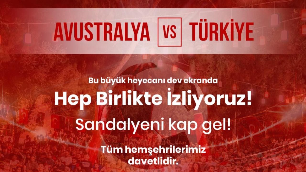 Balçova’da milli heyecan dev ekrana taşınıyor