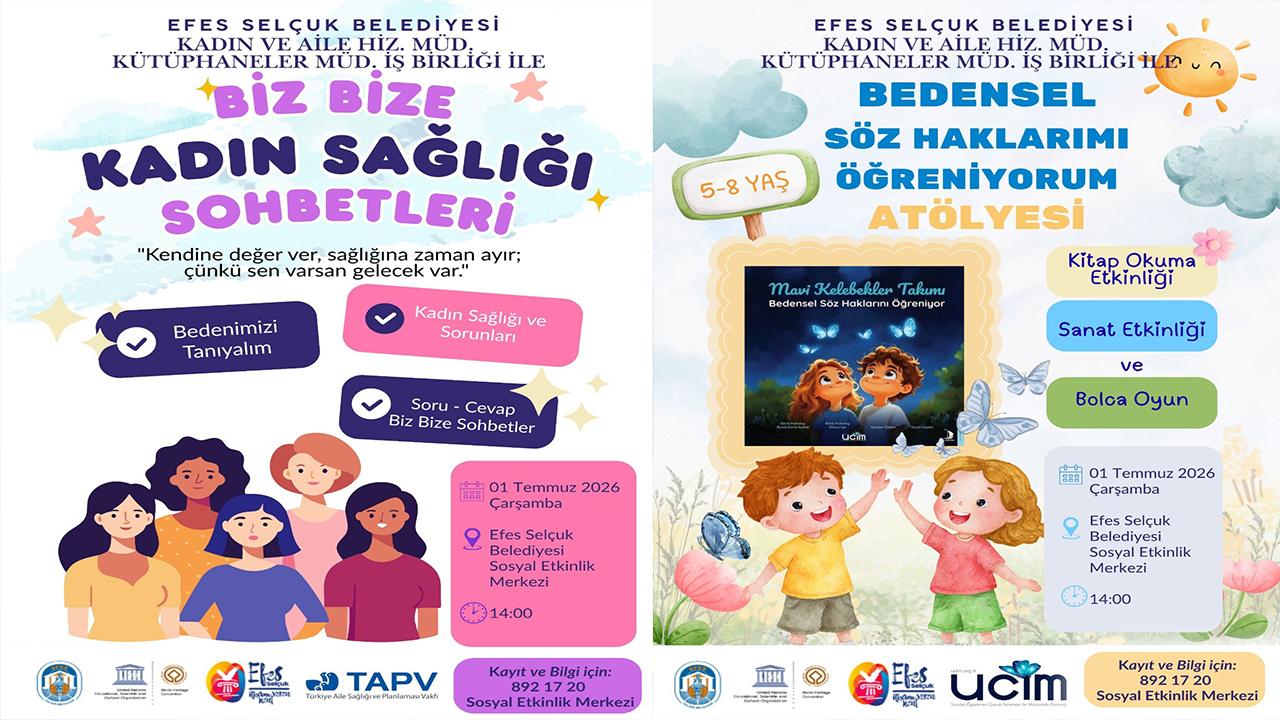 Efes Selçuk’ta kadınlar ve çocuklar için anlamlı atölyeler