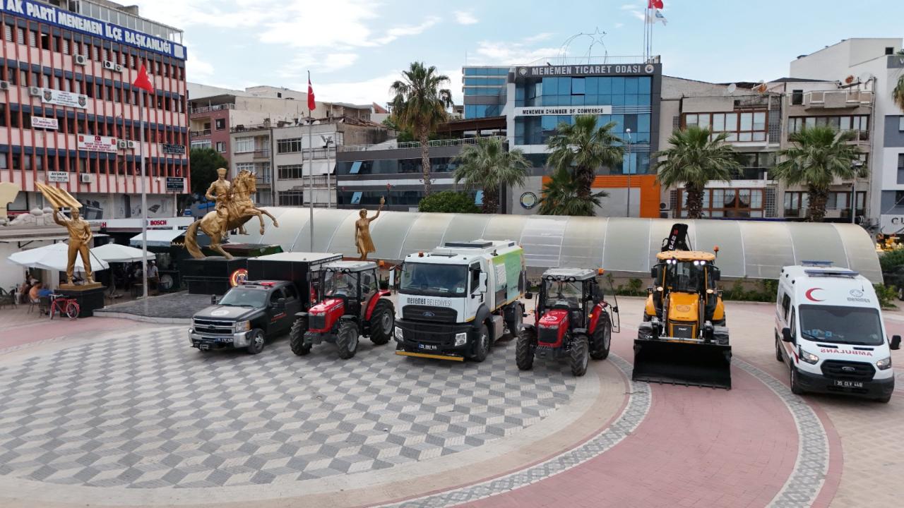 Menemen Belediyesi araç filosu yeni araçlarla güçlendi