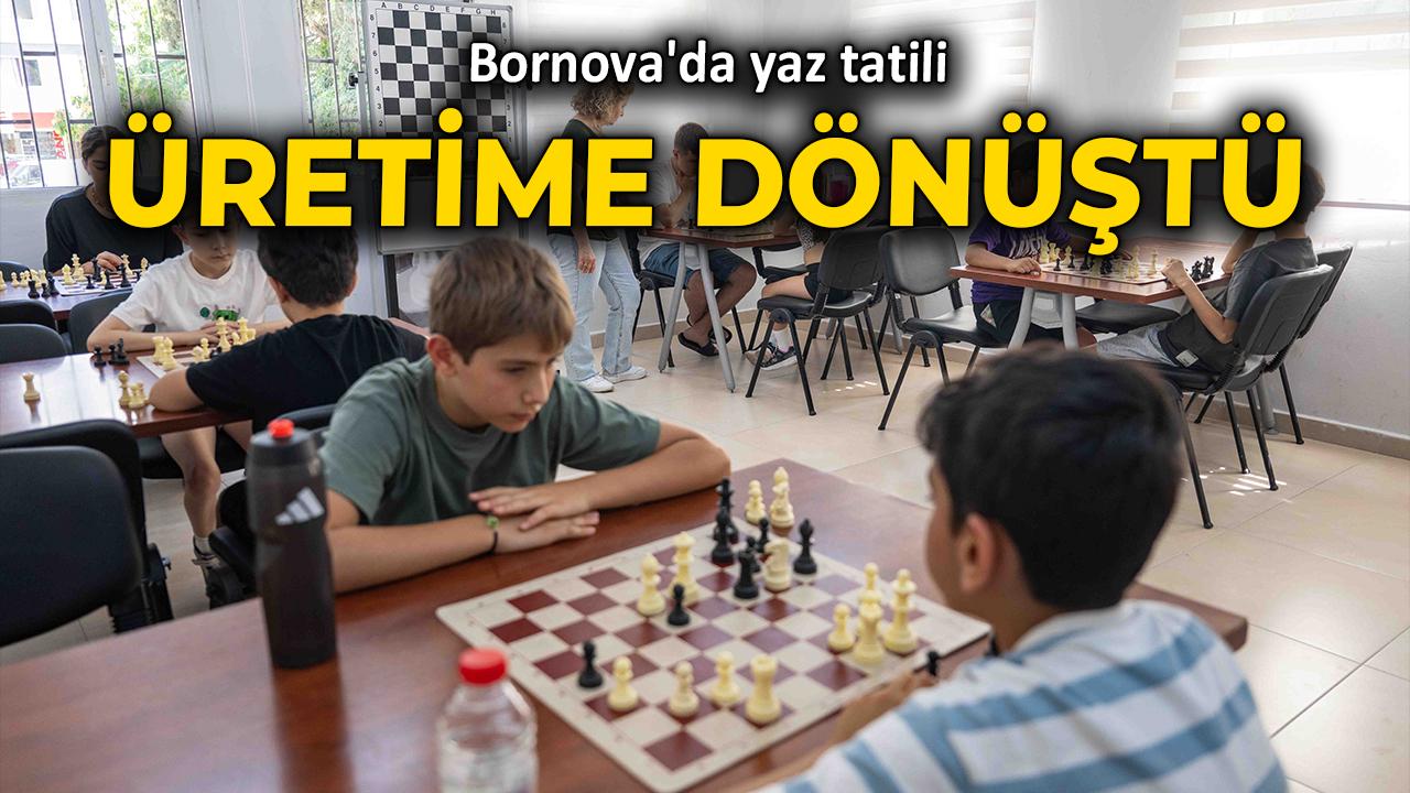 Bornova'da yaz tatili üretime dönüştü
