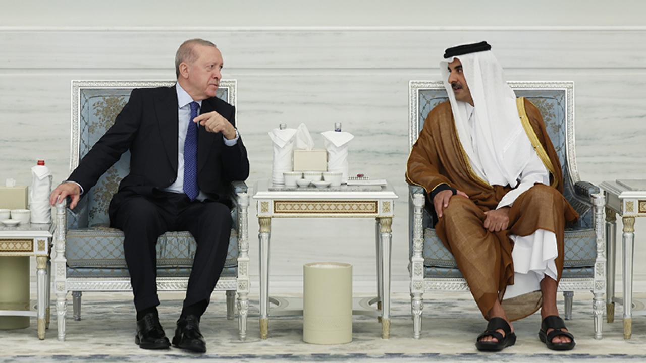 Cumhurbaşkanı Erdoğan, Katar Emiri Temim ile görüştü