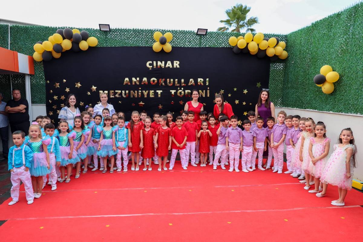 Çınar Anaokulları’nda mezuniyet coşkusu