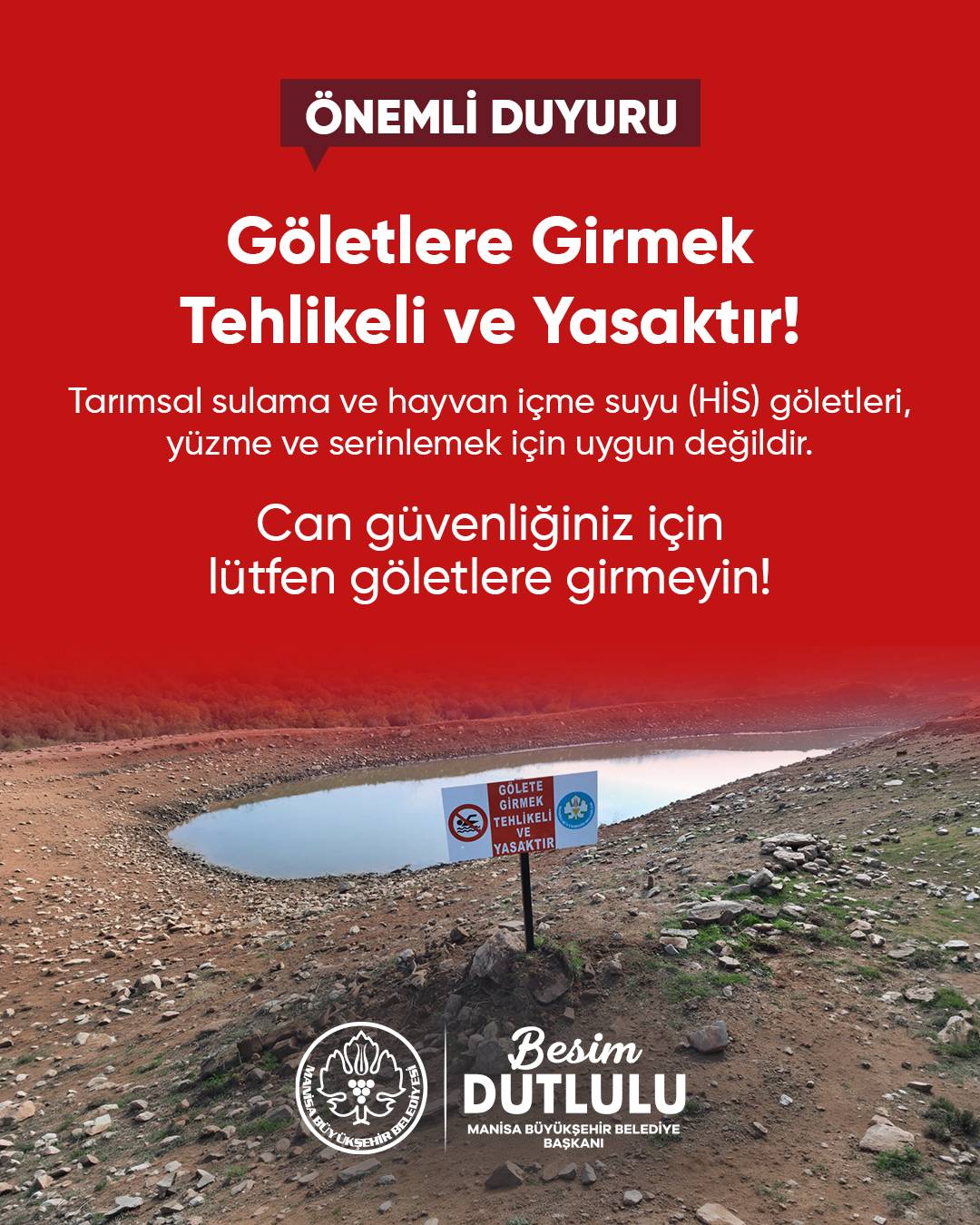 Büyükşehir’den hayati uyarı